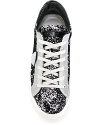 Philippe Model Glitter Lace Up Sneakers