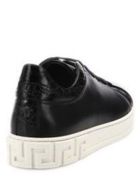 Versace Grecca Leather Sneakers