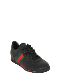 Gucci Sl73 Gg Embossed Leather Sneakers