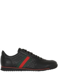 Gucci Sl73 Gg Embossed Leather Sneakers