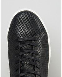 Selected Homme David Leather Snake Sneakers