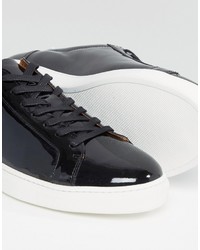 Selected Homme David Patent Leather Sneakers