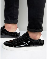 Selected Homme David Patent Leather Sneakers