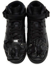 Comme des Garcons Homme Plus Black Nike Edition Air Force 1 Mid 07 Sneakers