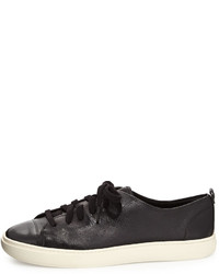 Cole Haan Jennica Leather Lace Up Sneaker Black