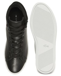 Lacoste L 1212 Mid Top Leather Sneakers