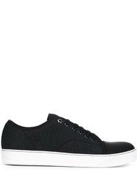 Lanvin Contrasted Toe Cap Sneakers