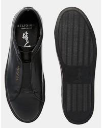 Religion Leather Sneakers