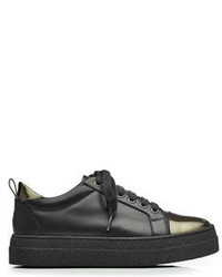 Brunello Cucinelli Leather Sneakers With Platform