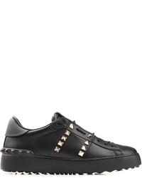 Valentino Leather Untitled Rockstud Sneakers