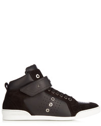 Jimmy Choo Lewis High Top Leather Trainers