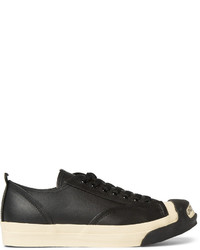 Undercover Logo Leather And Rubber Sneakers