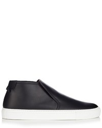 Givenchy Mid Top Leather Slip On Trainers