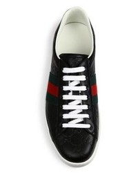 Gucci New Ace Leather Sneakers