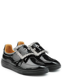 Maison Margiela Patent Leather Buckle Front Sneakers