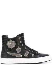 Philipp Plein Old Army Hi Top Sneakers