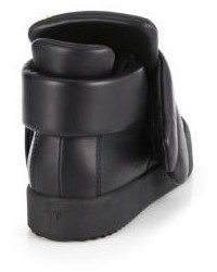Giuseppe Zanotti Puff Double Grip Tape Leather Sneakers