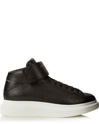 Alexander McQueen Raised Sole High Top Leather Trainers