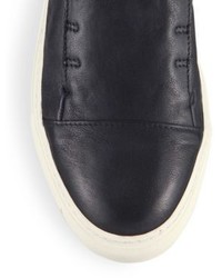 John Varvatos Reed Laceless Calfskin Low Sneakers