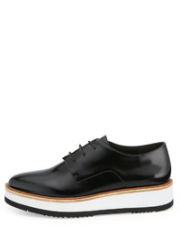 Vince Reed Leather Lace Up Sneaker Black