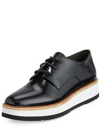 Vince Reed Leather Lace Up Sneaker Black