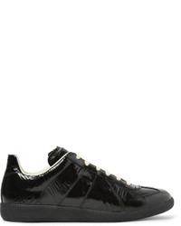 Maison Margiela Replica Textured Patent Leather Sneakers