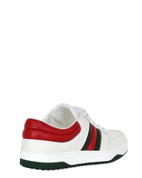Gucci Ronnie Hammered Leather Sneakers