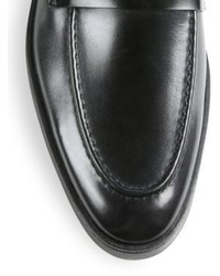 Santoni Sneaker Sole Leather Penny Loafers