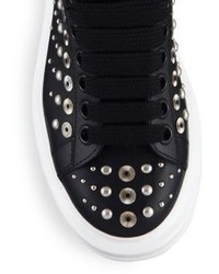 Alexander McQueen Studded Leather Platform Sneakers