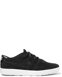 Nike Tennis Classic Ultra Leather Trimmed Flyknit Sneakers