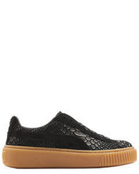 Puma Textured Leather Creeper Sneakers
