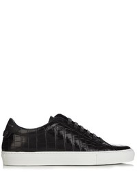 Givenchy Urban Street Crocodile Effect Leather Trainers