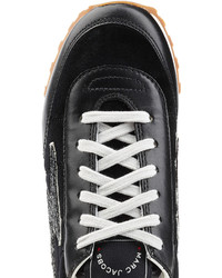 Marc Jacobs Velvet And Leather Sneakers