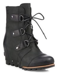 Sorel Joan Of Arctic Leather Lace Up Boots