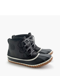 J.Crew Sorel Out N Abouttm Leather Boots In Black