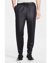Alexander Wang T By Shiny Double Face Sweatpants Black Small