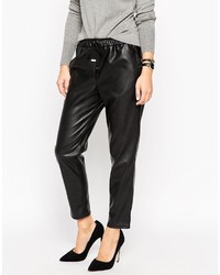 Asos Collection Leather Look Joggers