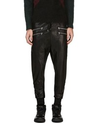 Markus Lupfer Black Faux Leather Trousers