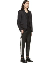DSQUARED2 Black Leather Trousers