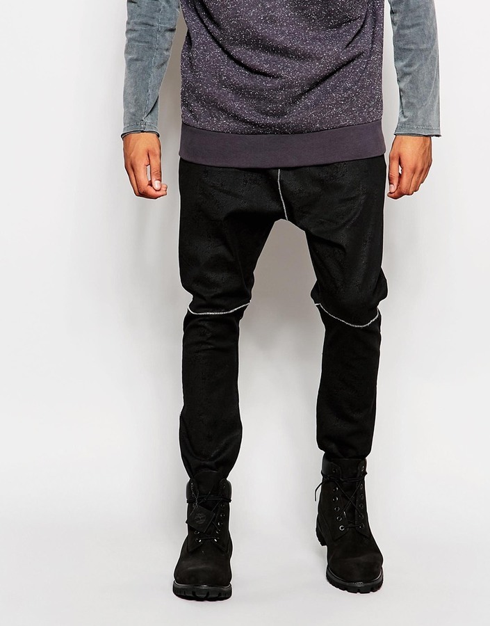 Shops asos drop crotch joggers