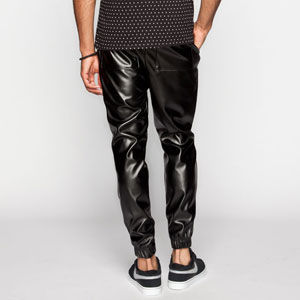 Discover 77+ leather jogger pants mens best - in.eteachers