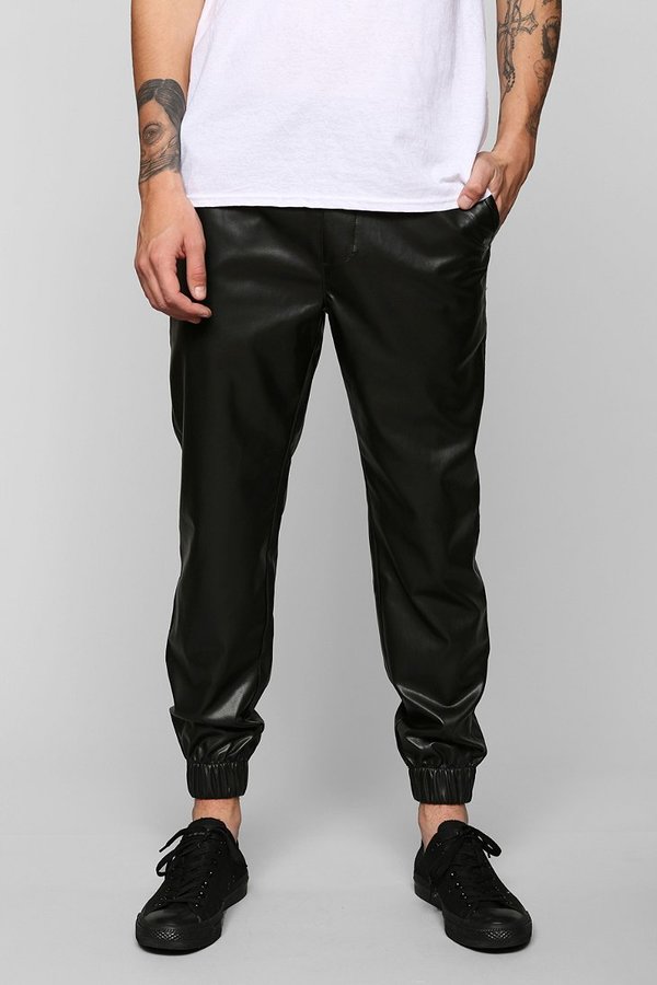 Urban Outfitters Feathers Lightweight Leather Jogger $49 | Urban Outfitters |