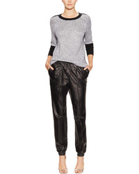 Leather Drawstring Trackpant
