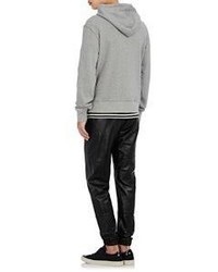 Ovadia & Sons Leather Jogger Pants Black