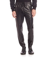 Ovadia & Sons Leather Jogger Pants