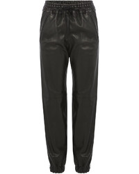 Alexander McQueen Leather Sweatpants