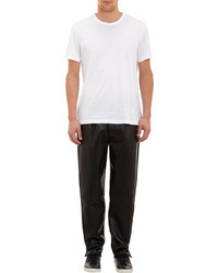 3.1 Phillip Lim Leather Track Pants With Ankle Zips