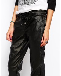 Lira Leather Look Sweat Pants