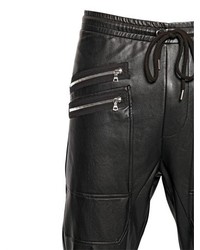 Markus Lupfer Zip Faux Leather Trousers