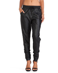 MinkPink Out Bound Faux Leather Jogger